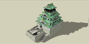 日式傳統(tǒng)風(fēng)格仿古建筑城堡SU模型素材平面設(shè)計(jì)圖下載 圖片0.84MB 建筑模型大全 SU模型庫