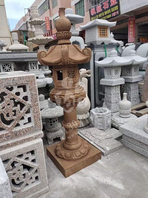 福建水頭建材市場 花崗巖 石材仿古燈塔欣賞