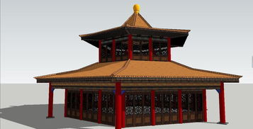 中式風(fēng)格仿古建筑宮殿su模型素材設(shè)計(jì)圖下載 圖片1.04mb 建筑模型庫 su模型