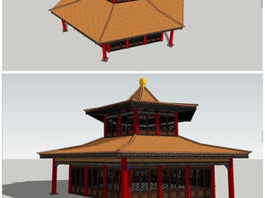 中式風(fēng)格仿古建筑宮殿su模型素材設(shè)計(jì)圖下載 圖片1.04mb 建筑模型庫 su模型