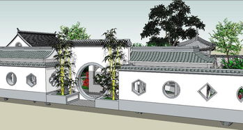 中式傳統(tǒng)風(fēng)格仿古建蘇州園林su模型素材設(shè)計(jì) 建筑模型模型大全 16638103