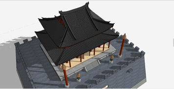 中式傳統(tǒng)風(fēng)格仿古建筑鼓樓su模型素材設(shè)計 建筑模型模型大全 16710985