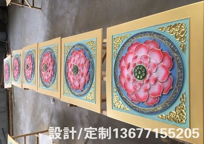 仿古天花板吊頂寺院寺廟裝飾裝修彩繪酒店別墅機場天花吊頂