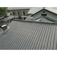 河南鄭州古鎮(zhèn)步行街裝飾筒瓦瓦型經(jīng)典,彰顯建筑風格