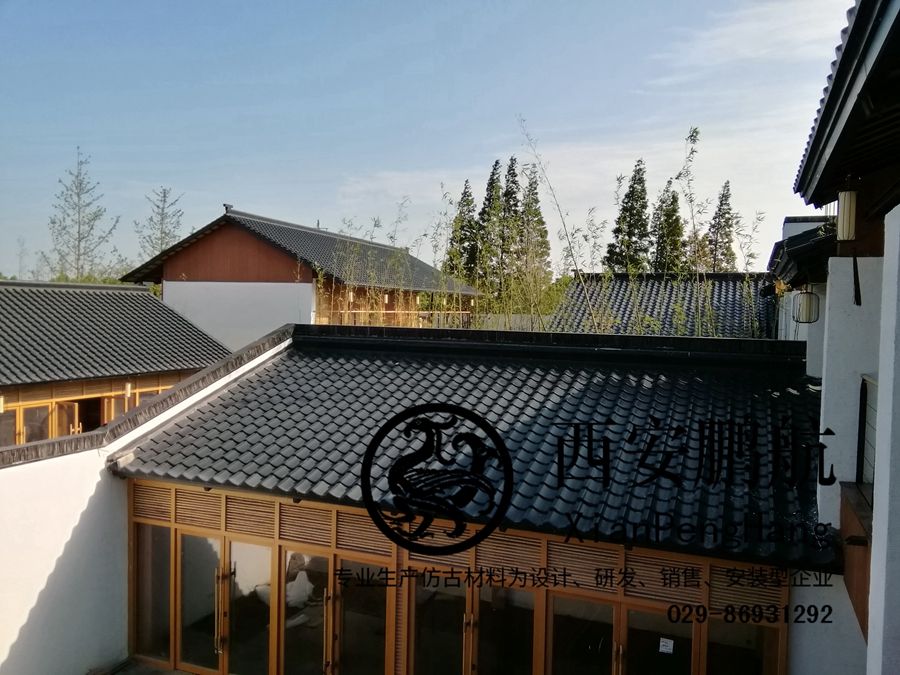仿古金屬瓦廣泛應(yīng)用于別墅,博物館,旅游建筑屋頂?shù)阮I(lǐng)域