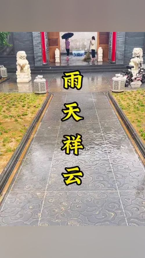我覺(jué)得下雨天的效果,需要你來(lái)感受一下 仿古地磚 中式庭院 仿古建材