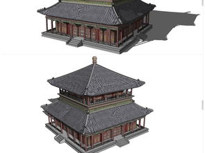中式傳統(tǒng)風(fēng)格仿古建筑茶樓su模型素材設(shè)計(jì)圖下載 圖片0.74mb 建筑模型庫(kù) su模型