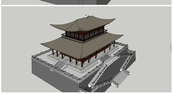 中式風(fēng)格仿古建筑聚義樓su模型素材