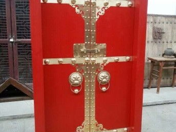 圖 新中式仿古大門老榆木雙開門仿古庭院木門進戶門 重慶建材