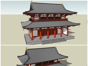 中式傳統(tǒng)風(fēng)格仿古建筑樓閣su模型素材設(shè)計(jì) 建筑模型模型大全 16711691
