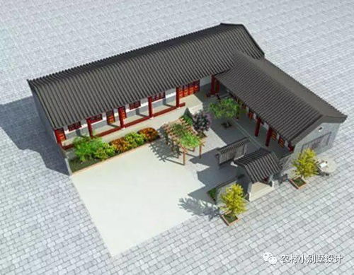四合院仿古建筑農(nóng)村小型四合院別墅設(shè)計(jì)案例賞析