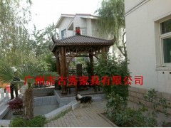 四角涼亭 實(shí)木涼亭