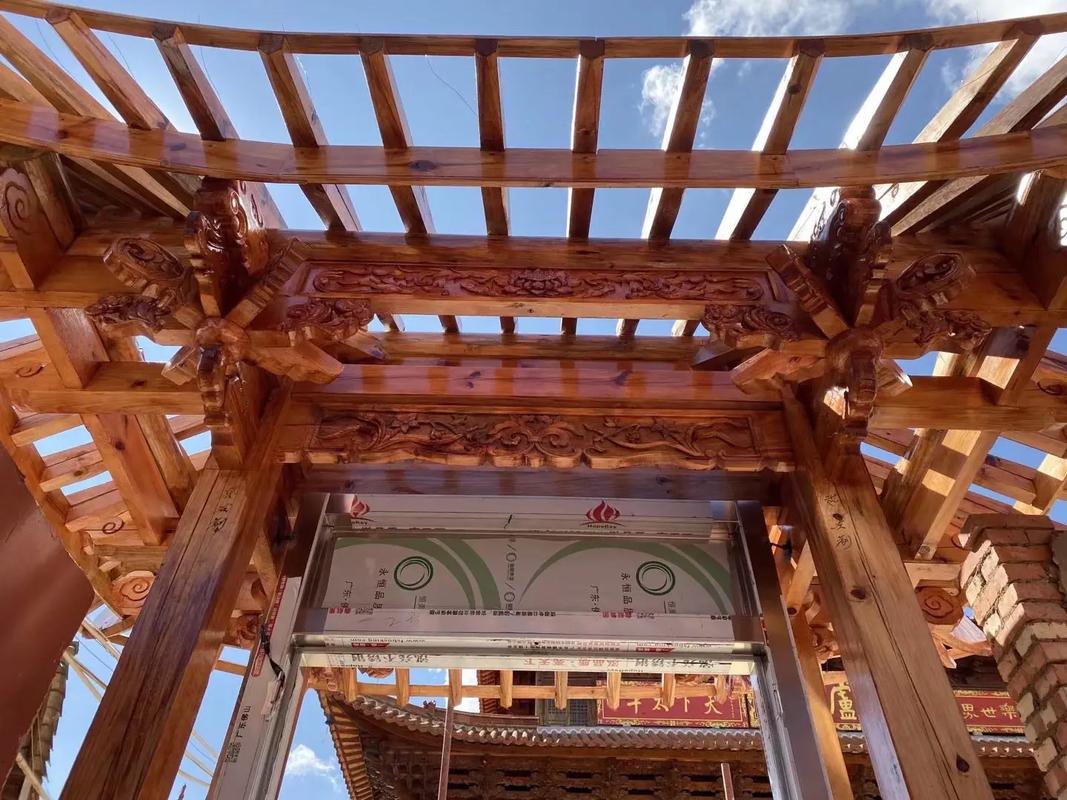 仿古建筑構(gòu)件材料#木結(jié)構(gòu) #木房子 #仿古建筑 #木屋建造
