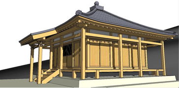 中式傳統(tǒng)風(fēng)格仿古建筑日本寺廟su模型素材設(shè)計(jì)圖下載 圖片0.49mb 建筑模型庫 su模型